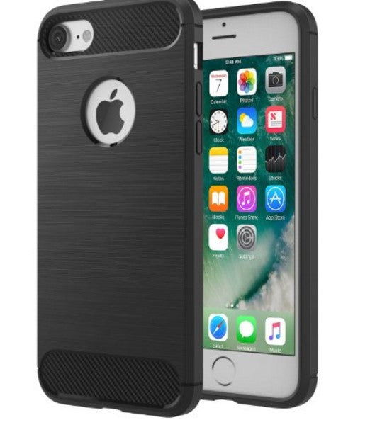 iPhone 7/8 hiilikuitu suojakuori (musta) - suojakuoret