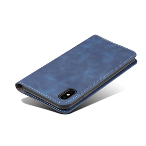 iPhone Xs Lompakkokuori (sininen) - suojakuoret
