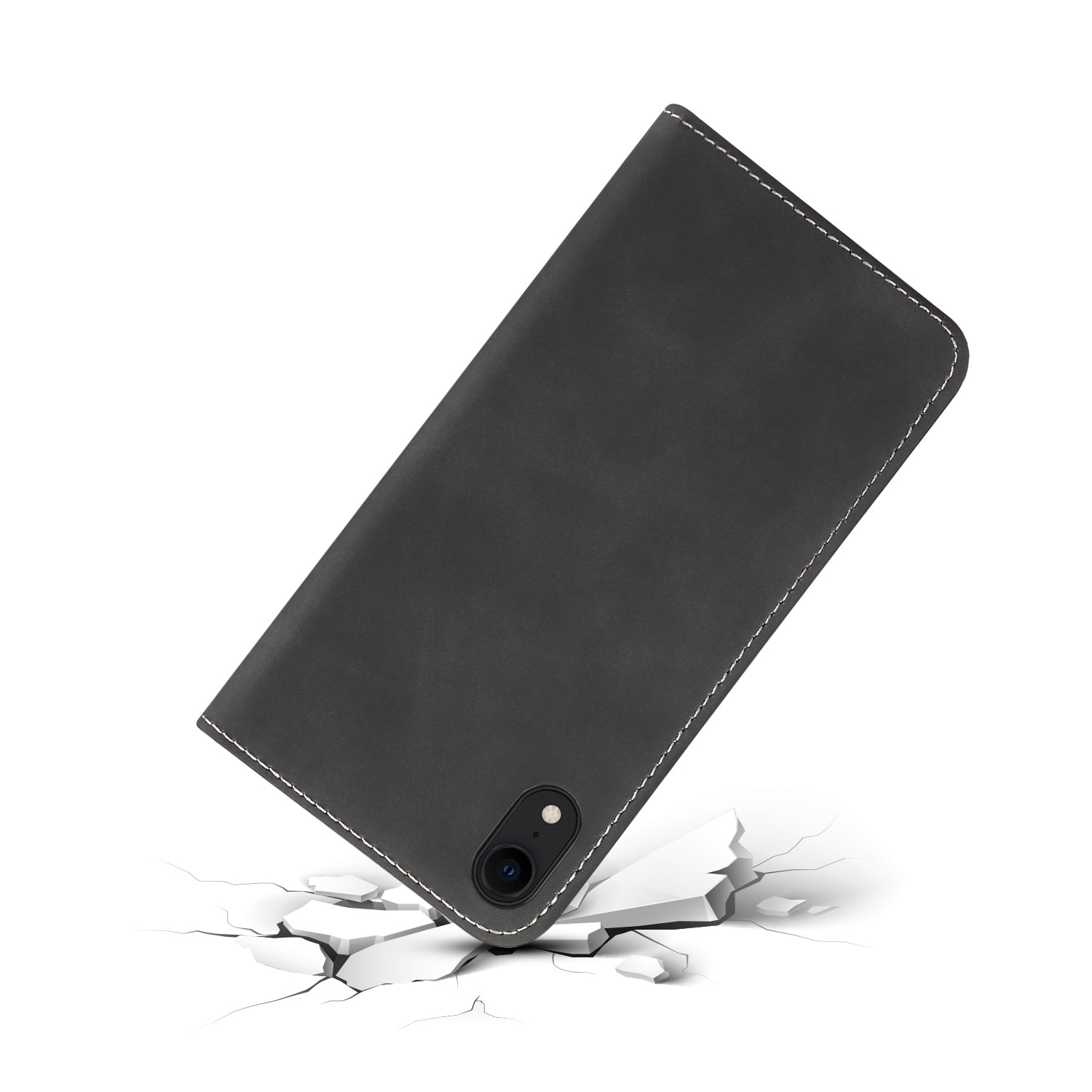 iPhone Xr Lompakkokuori (musta) - suojakuoret