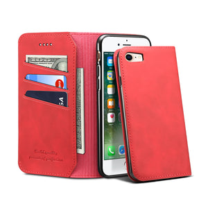 iPhone 7/8 Lompakkokuori (punainen) - suojakuoret