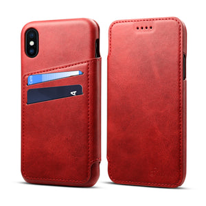 iPhone Xs Design Lompakkokuori (punainen) - suojakuoret