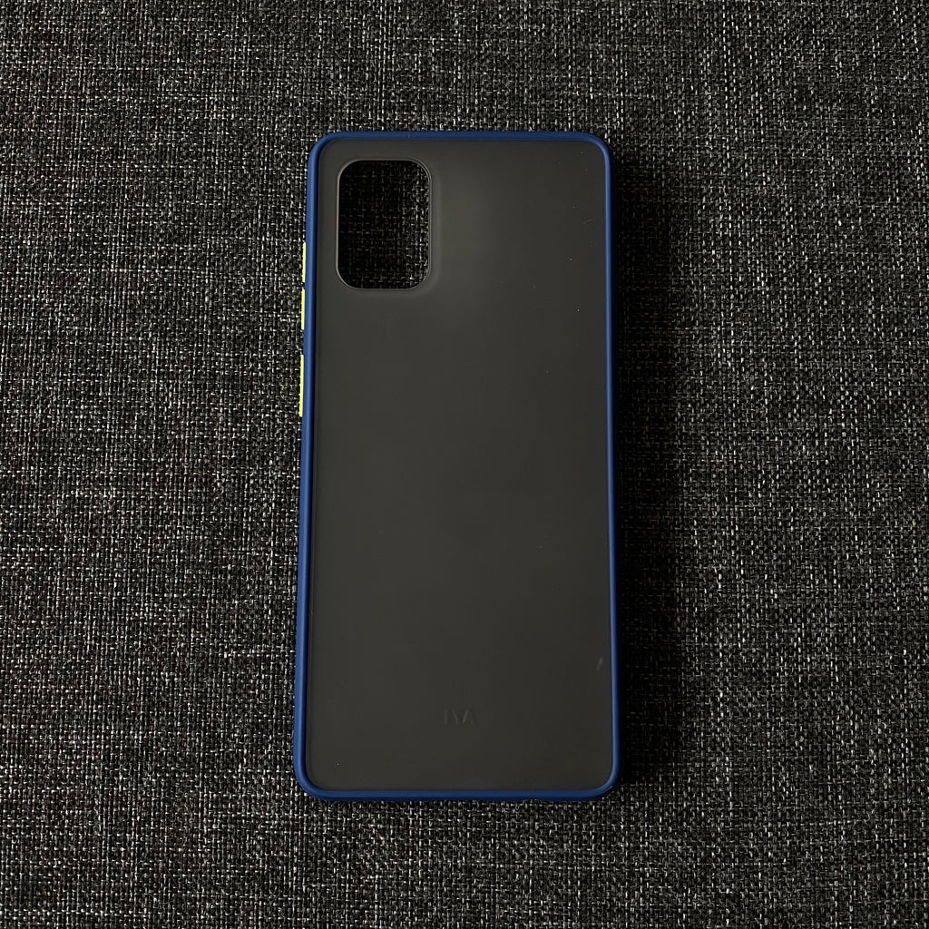 Samsung Galaxy A71 muovikuori (sininen) - suojakuoret
