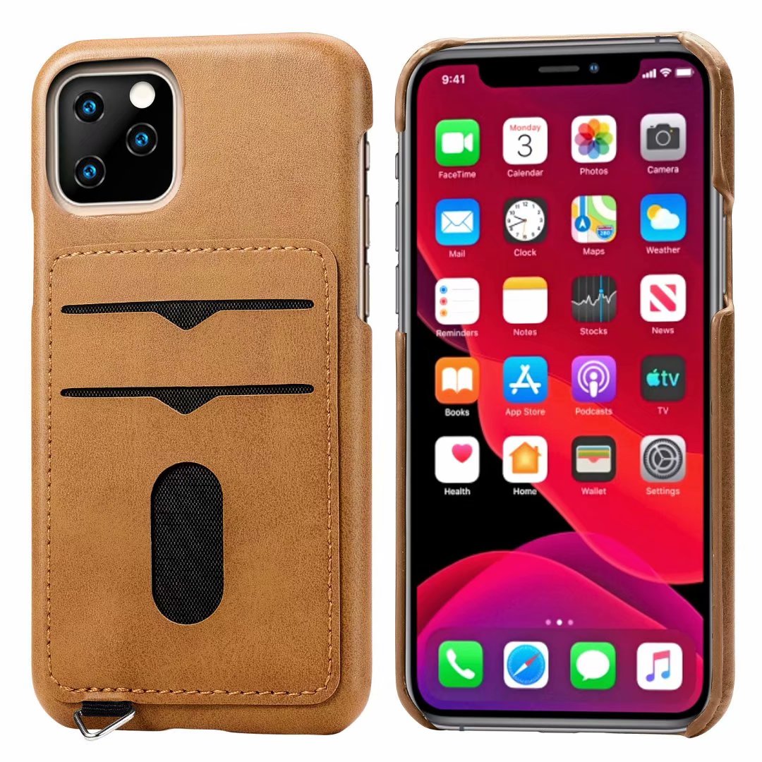 iPhone 11 Pro Max korttipaikallinen suojakuori (khaki) - suojakuoret