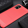 Samsung Galaxy A71 hiilikuitu suojakuori (punainen) - suojakuoret