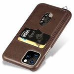 iPhone 11 Pro korttipaikallinen suojakuori (ruskea) - suojakuoret